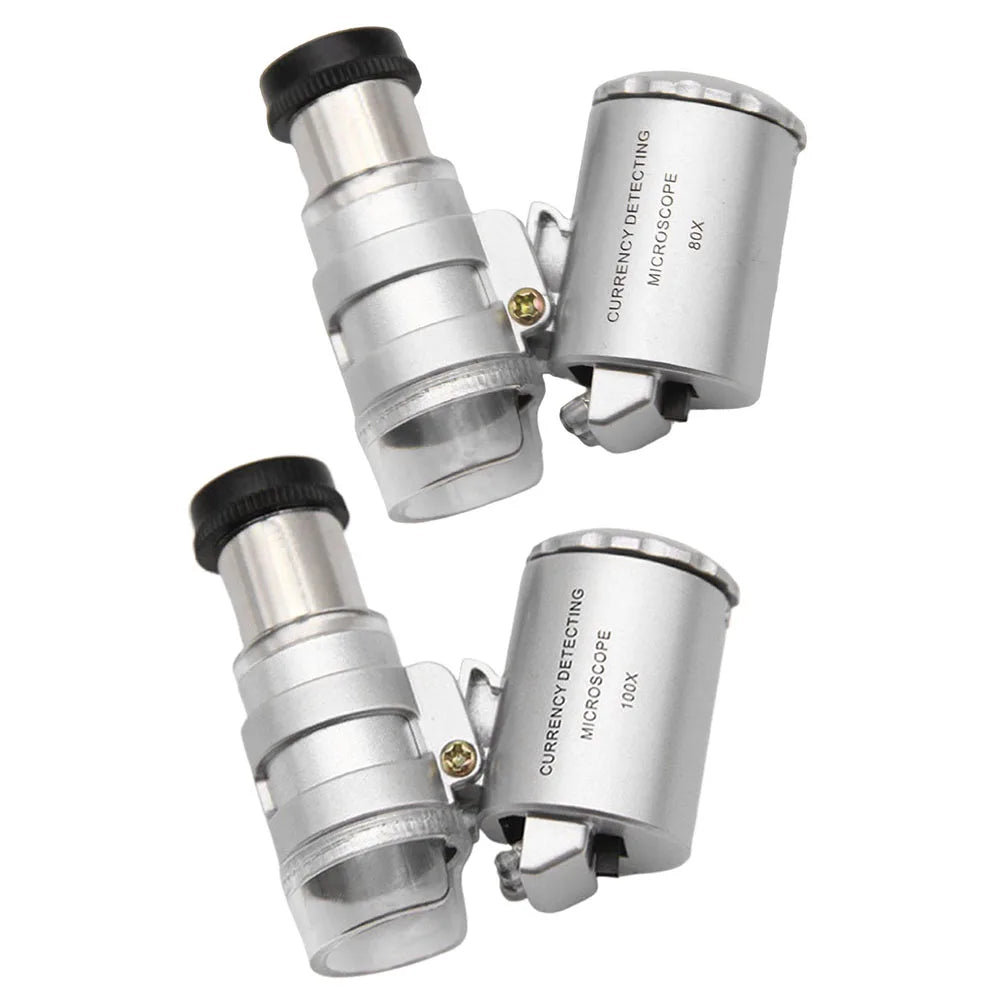 VODOOL Mini LED Pocket Microscope – Handheld Jeweler Loupe