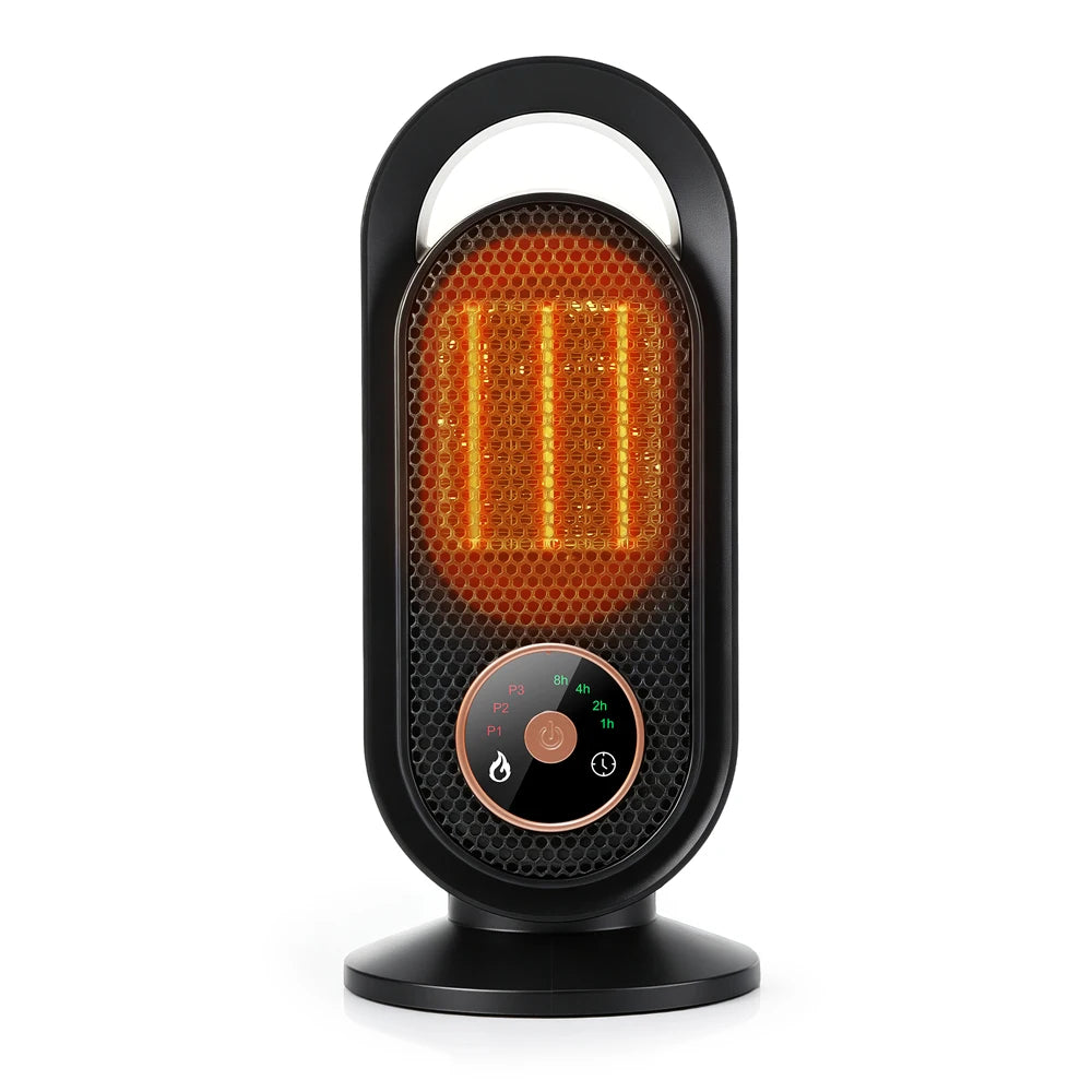 AFDEAL 1000W PTC Ceramic Desktop Space Heater with Timer
