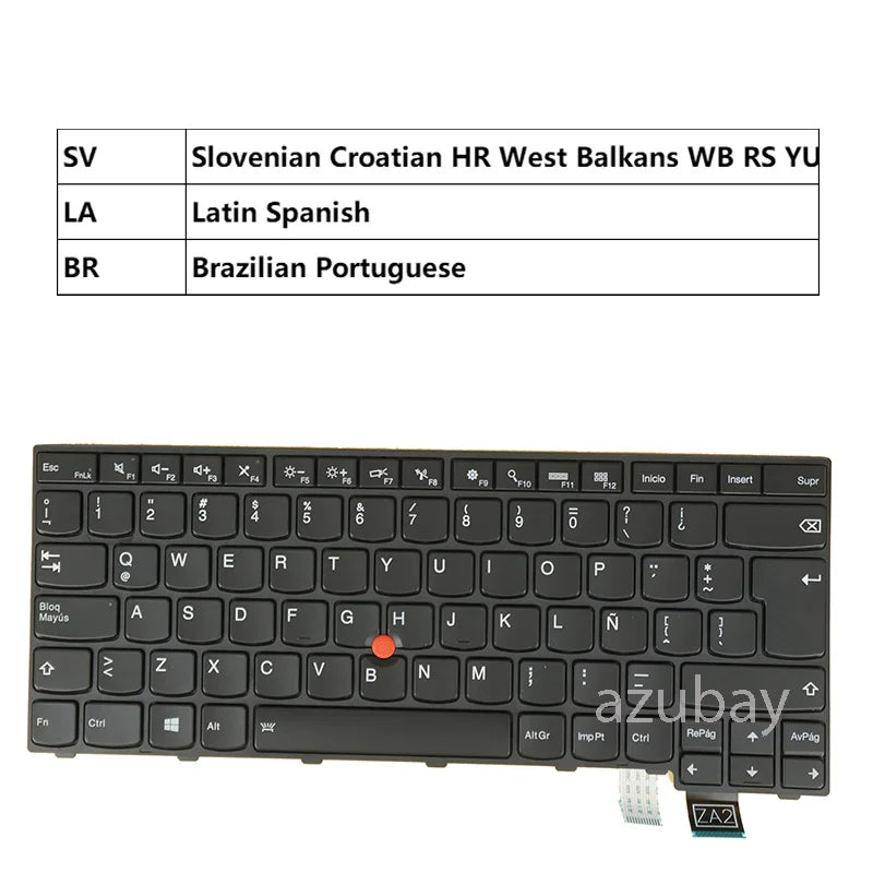 Lenovo ThinkPad T460P T470P Backlit Keyboard with Frame – AZUBAY