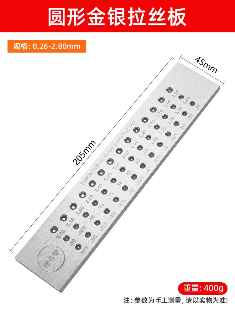 Tungsten Steel Wire Drawing Board – Semi-Circular & Square