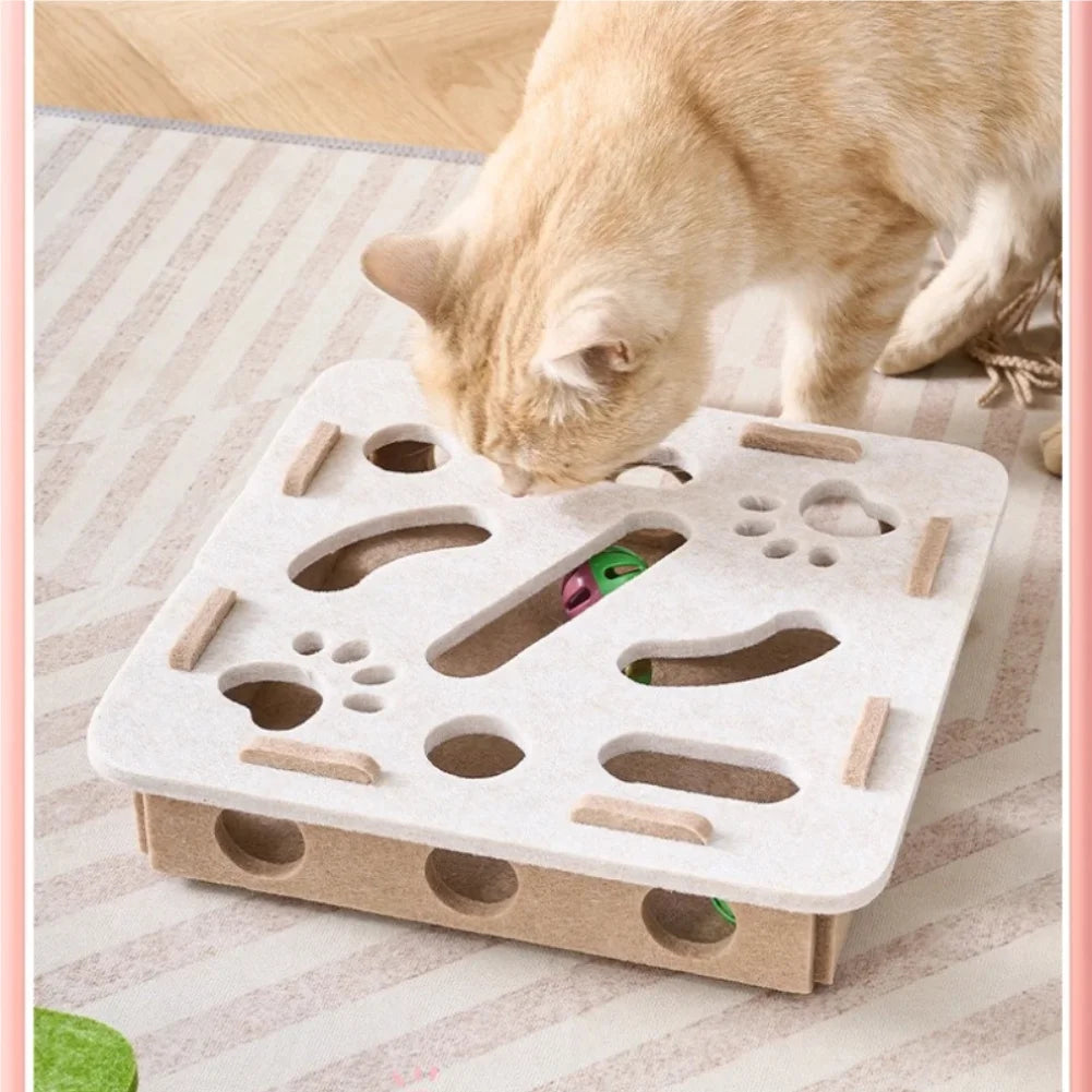 Sisal Cat Scratching Post & Interactive Kitten Toy