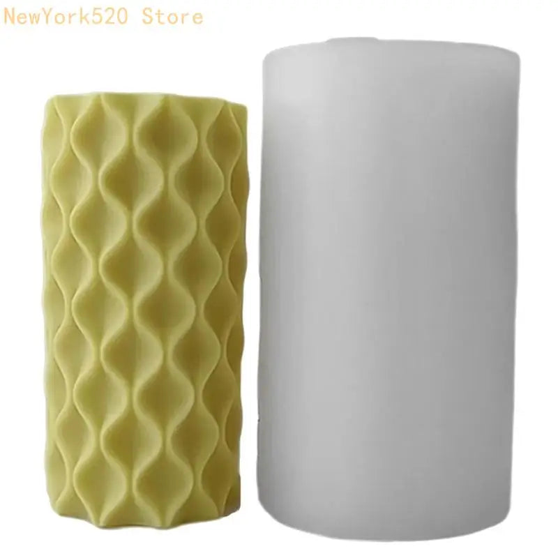 Silicone Cylinder Mould Star Embossed – DIY Soap Candle Craft