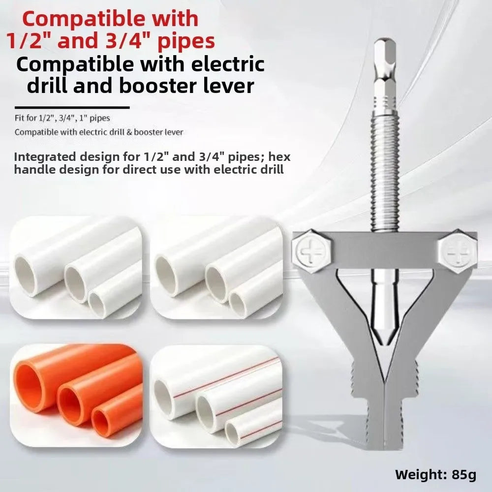 Broken Pipe Thread Extractor – Hex Shank Drill-Compatible Tool