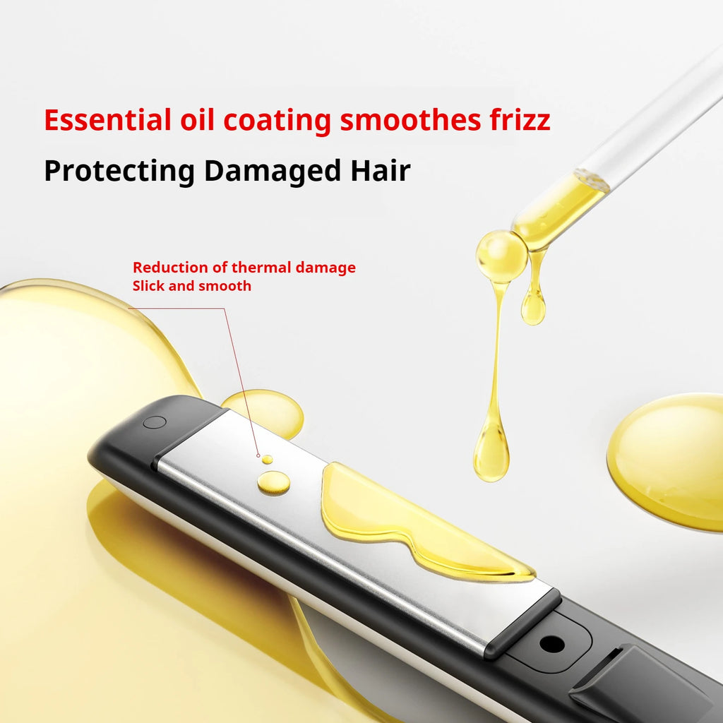 2-in-1 Travel Flat Iron – Ceramic Negative Ion Hair Straightener