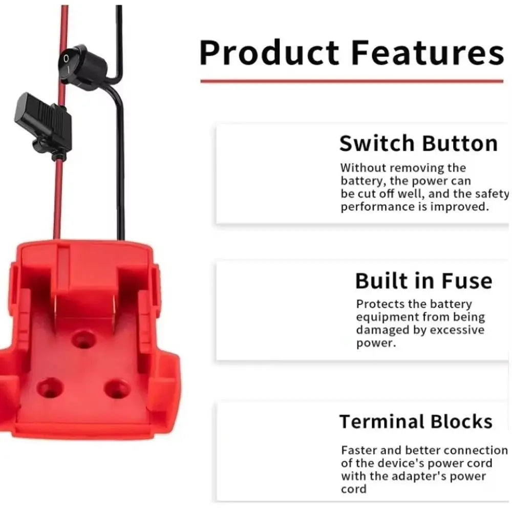 Milwaukee 18V Battery Adapter Converter | DIY Power Output