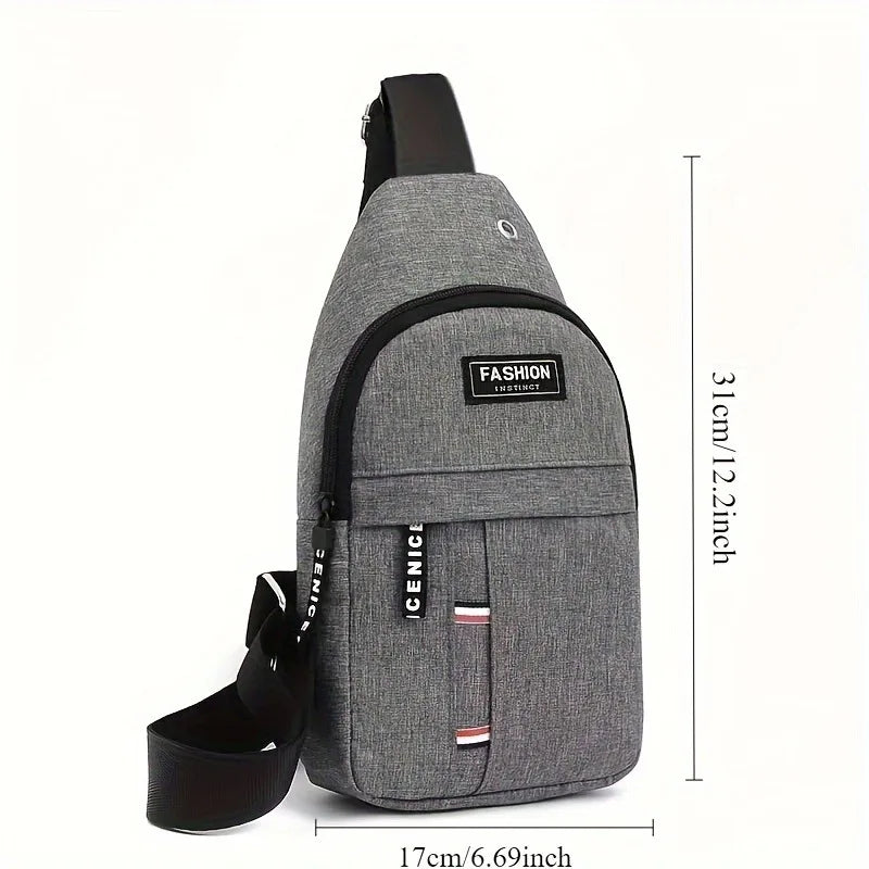 Men's Canvas Crossbody Chest Sling Bag – Travel & Sport