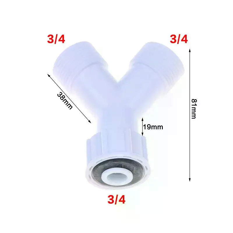 Y Tee Connector Adapter for Washing Machine & Dishwasher