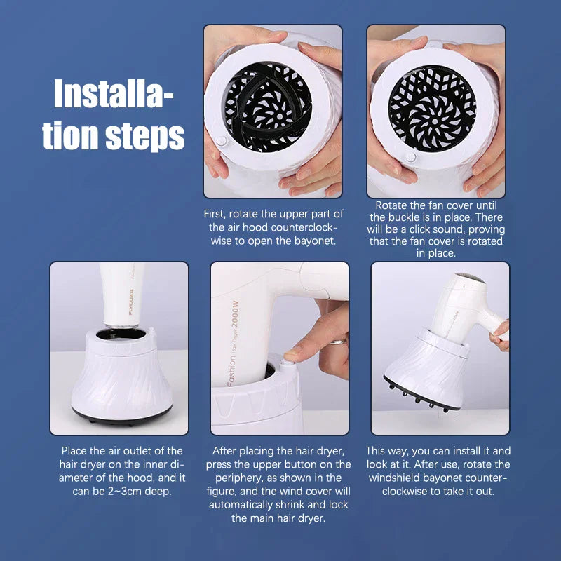Universal Hair Diffuser for Blow Dryers | Curly Hair Styling