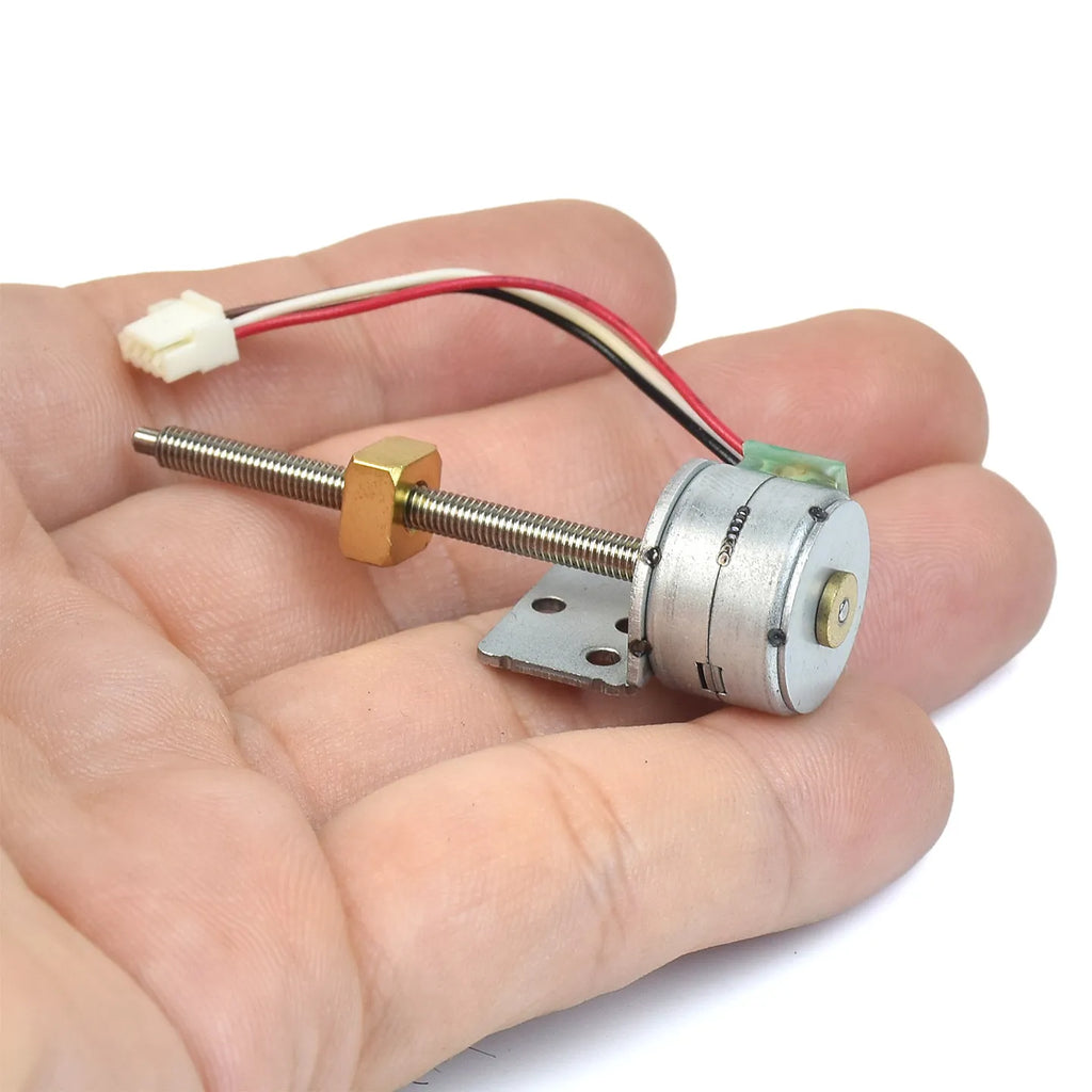DC 5V/6V 15mm Linear Stepper Motor Screw Shaft Copper Nut Kit