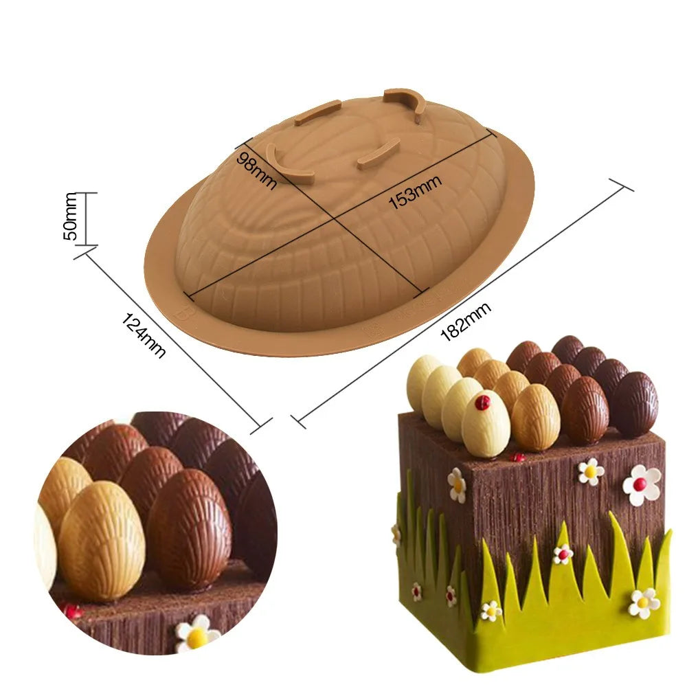 Large 3D Silicone Easter Egg Mold – Breakable Chocolate & Candy