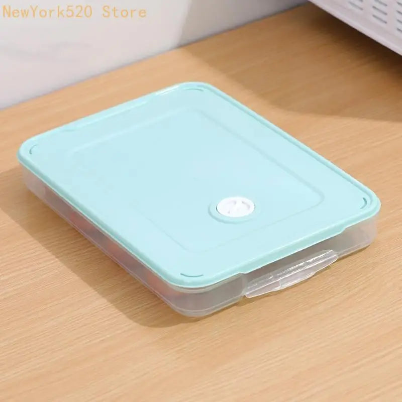 Stackable Dumpling Storage Box – Airtight Fridge Container with Lid
