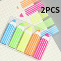Pencil-Shaped Colorful Sticky Notes 2/4 Pack – School Memos