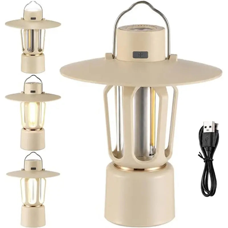 Mini Rechargeable Camping Lantern – LED, Magnetic Base & Hook