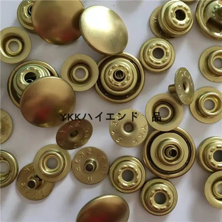 YKK SK35 O-Ring Four-in-One Brass Snap Buttons for Jackets