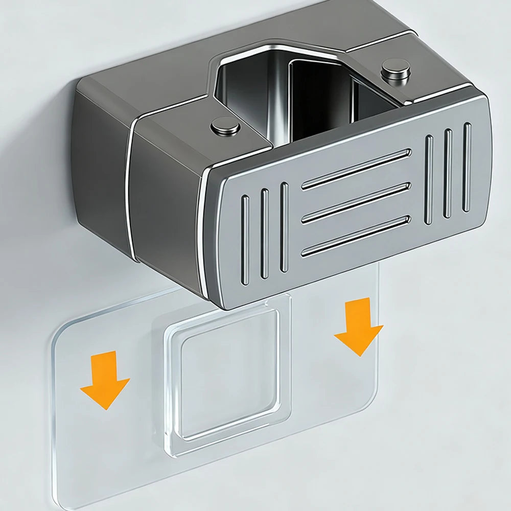 Wall Mounted Mop & Broom Holder – Self-Adhesive Clip Rack