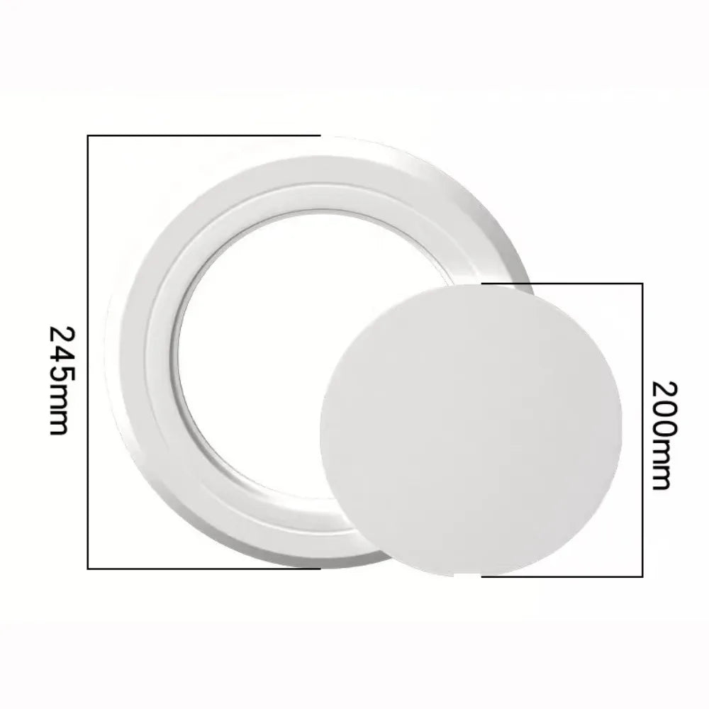 Round PVC Access Panel Self-Adhesive Wall Hole Cover | 5 Sizes