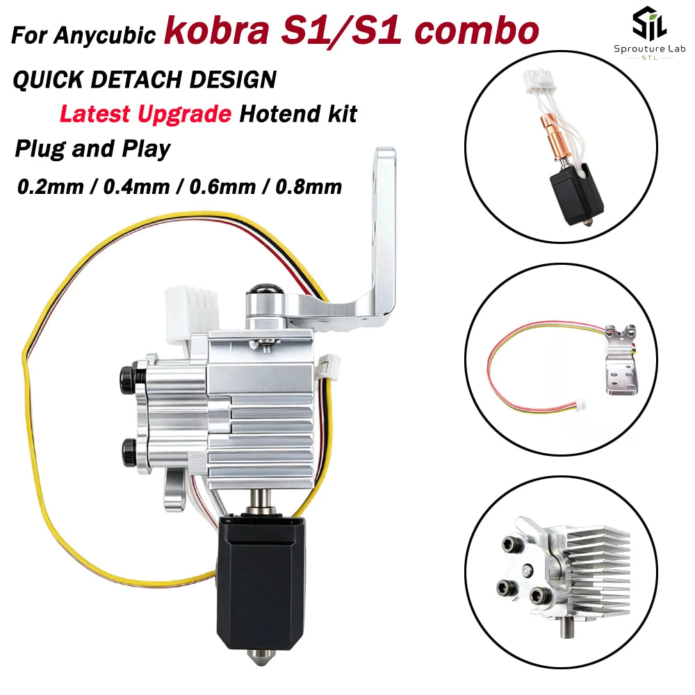 Quick Release Hotend Kit for Anycubic Kobra S1 & S1 Combo