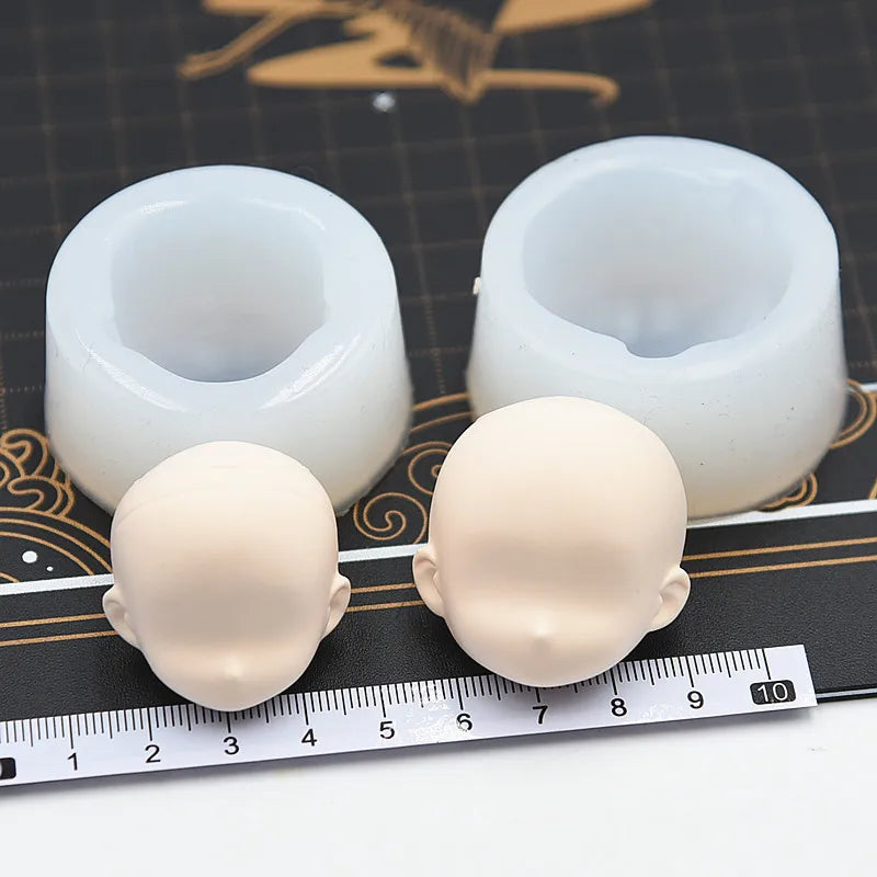Silicone Doll Face Mold Set – Ultra-Light Clay Chibi Molds