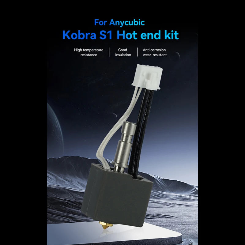 Anycubic Kobra S1 & S1 Combo Hotend Kit – 0.2–0.8mm Nozzle