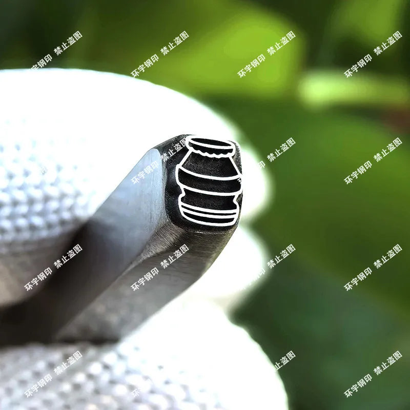 Milk Tea Steel Seal Engraving Tool – Custom Branding Stamp