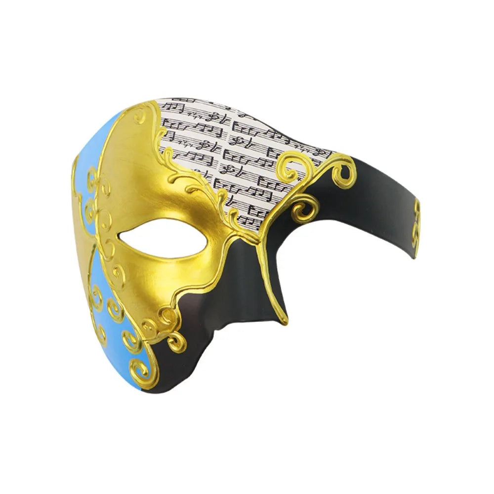 Venetian Half Face Masquerade Mask Men – Phantom Style