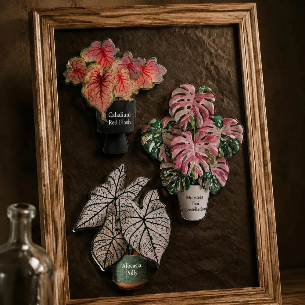 Rotatable Leaf Fridge Magnet Multicolor Acrylic DIY Décor