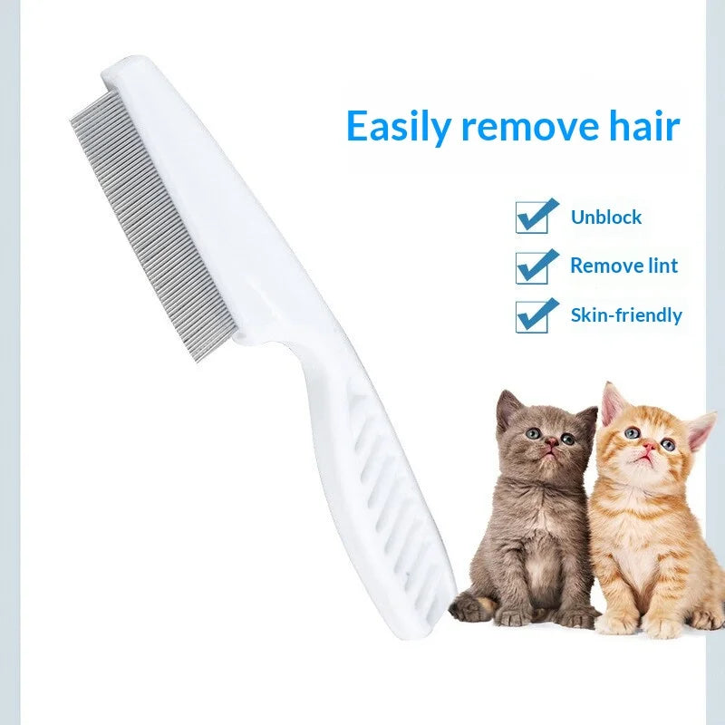 Pet Flea Comb Fine Tooth Detangling Brush for Cats & Dogs