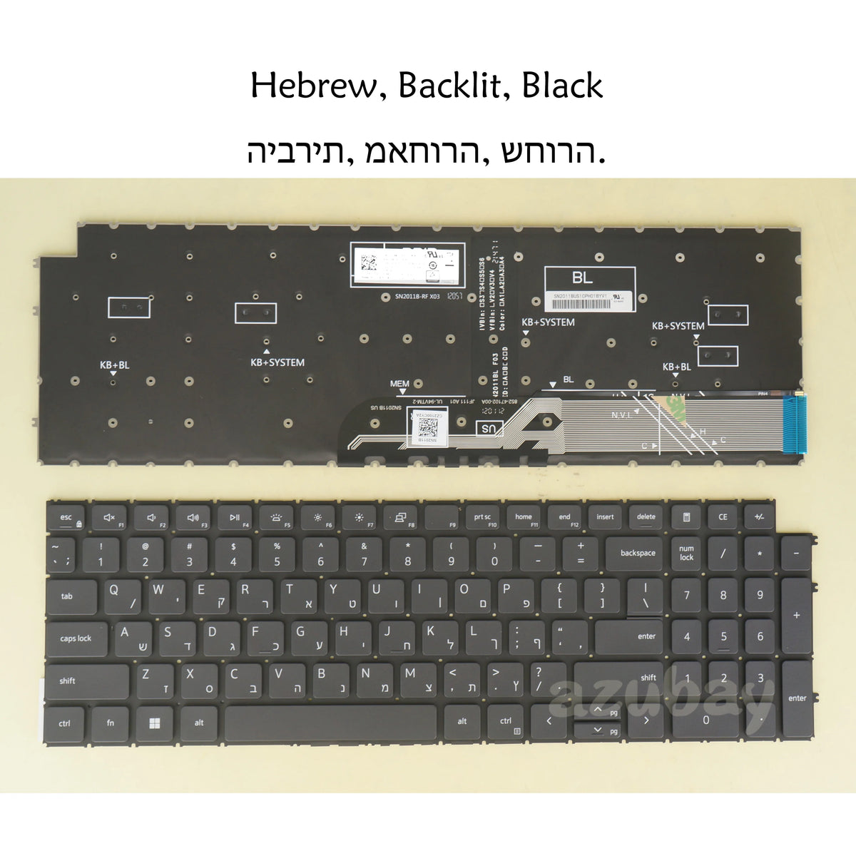 Backlit Replacement Keyboard Dell Vostro 5515 5620 5630 7510