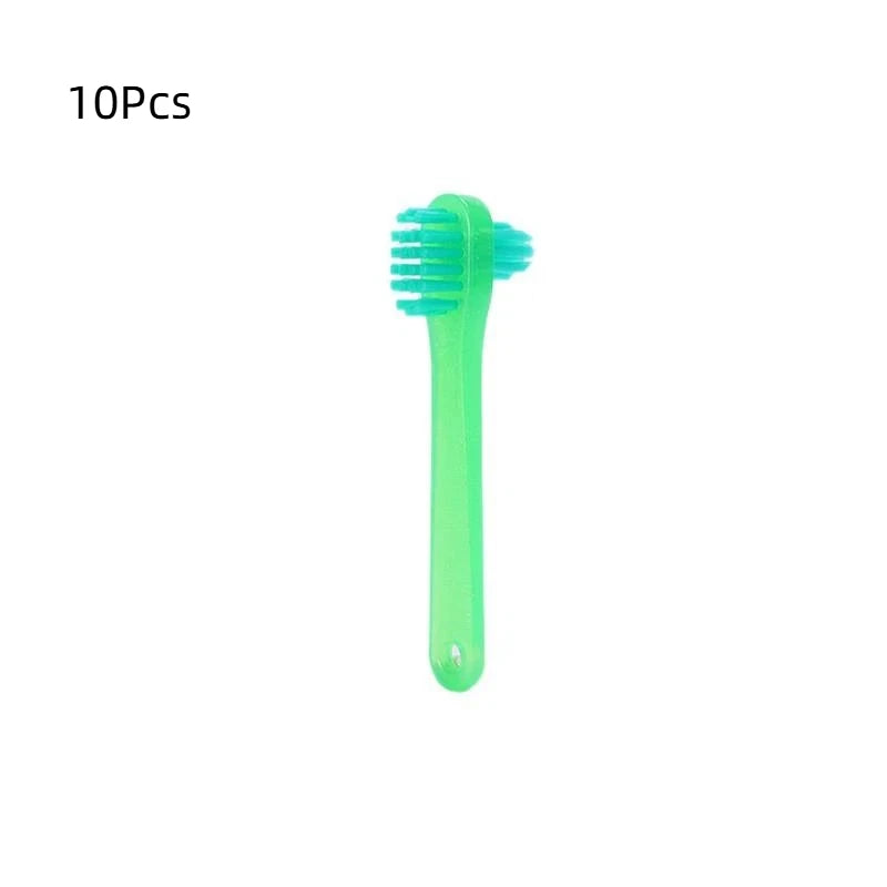 T-Shape Denture Brush Dual Head False Teeth Cleaner