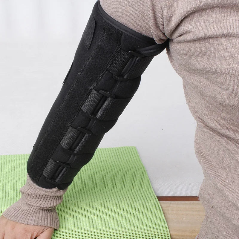 Hinged Elbow Brace Adjustable Arm Support Splint S/M/L