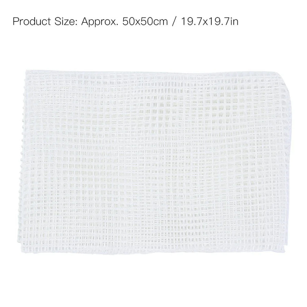 Canvas Latch Hook Rug Making Mesh Kit with Hook – 50x50cm DIY