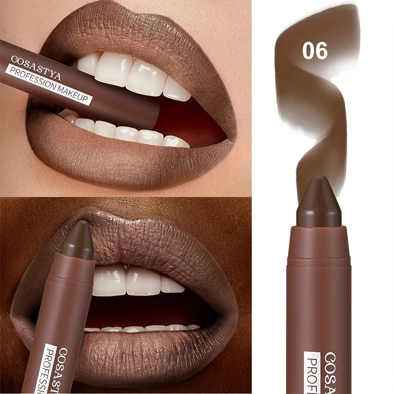 VIBE Matte Crayon Lipstick – 6 Shades, Waterproof & Long-Lasting
