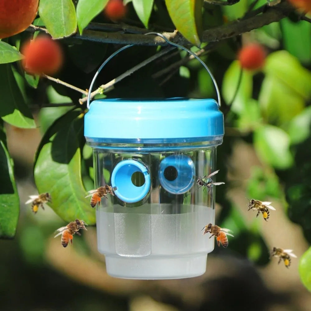 Solar Powered Wasp Trap Box – Reusable Hanging Insect Catcher