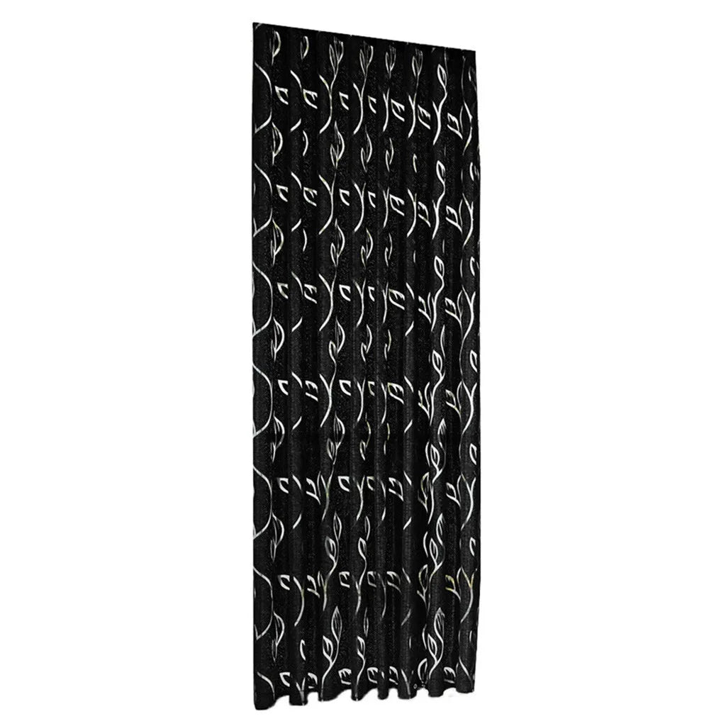 Vines Leaves Sheer Tulle Curtain Panel 100x130cm Polyester