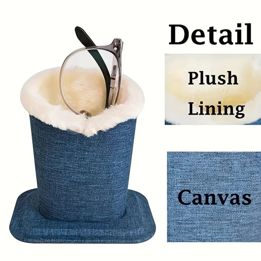 2-Pack Eyeglasses Holder Stand for Desk & Nightstand