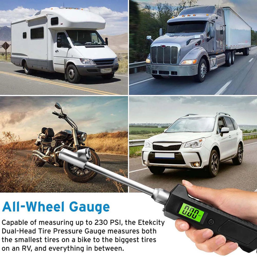 Digital Pencil Tire Pressure Gauge 230 PSI | 4 Units Car Truck