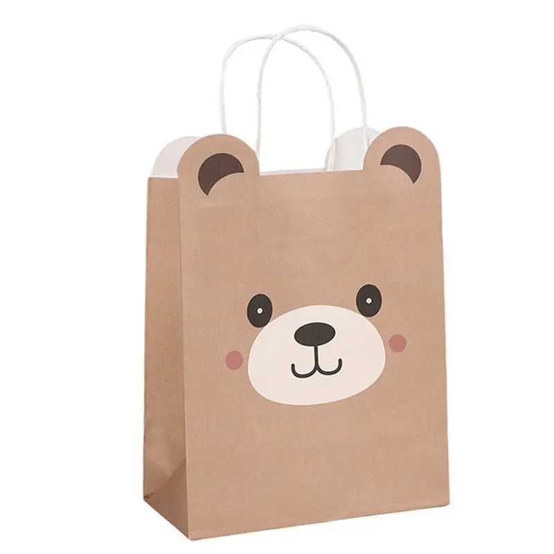 Teddy Bear Gift Bags 20 Pcs – Kraft Paper Party Favors