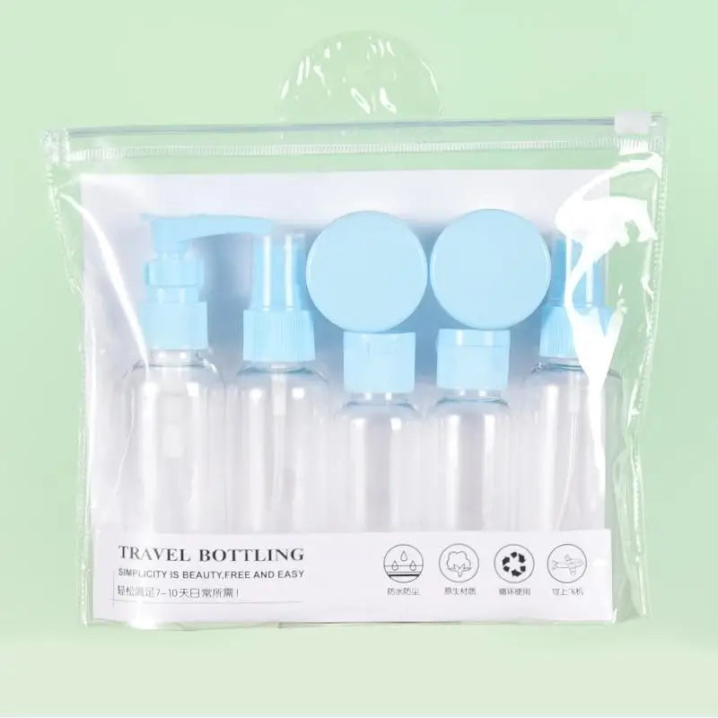 Travel Refillable Bottle Set – Portable Cosmetic Containers 8 Pc