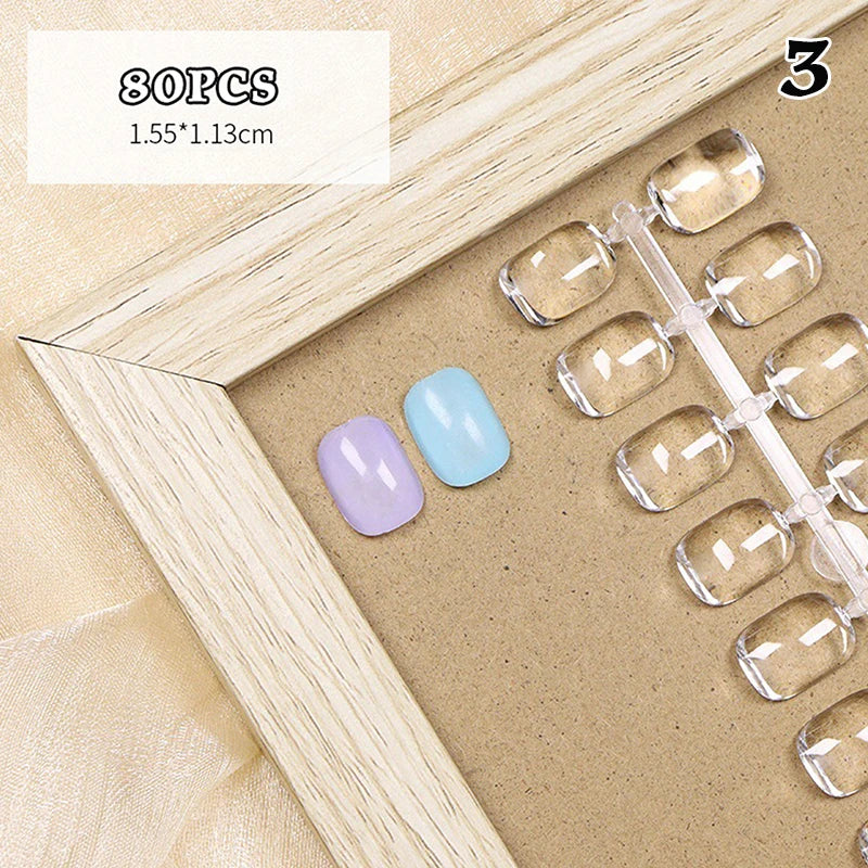 Acrylic Nail Color Card Display Tips – 70/80 Pcs Manicure