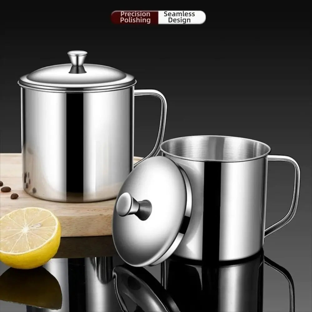 304 Stainless Steel Travel Mug with Lid & Handle 200–1250ml