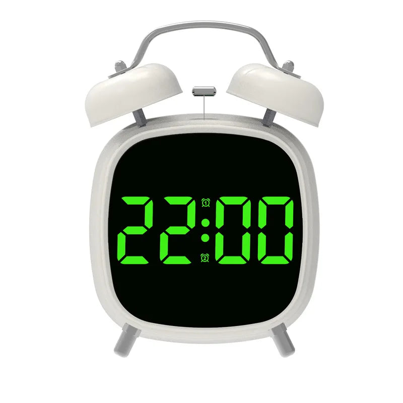 Voice Control LED Digital Alarm Clock – Loud, Night Mode