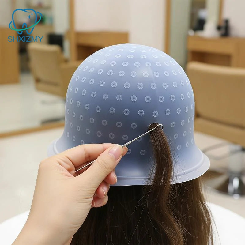 Silicone Hair Highlighting Cap & Hook Needle Set – Reusable