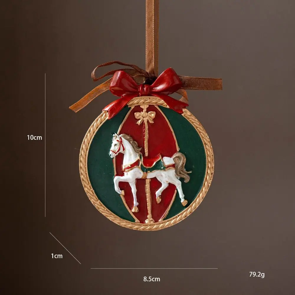 3D Resin Christmas Hanging Ornament – Santa & Holiday Décor