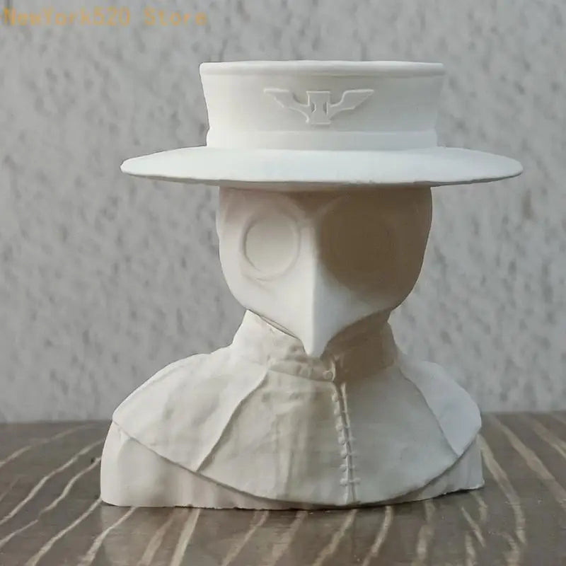 3D Plague Doctor Silicone Mold – Soap, Resin & Fondant
