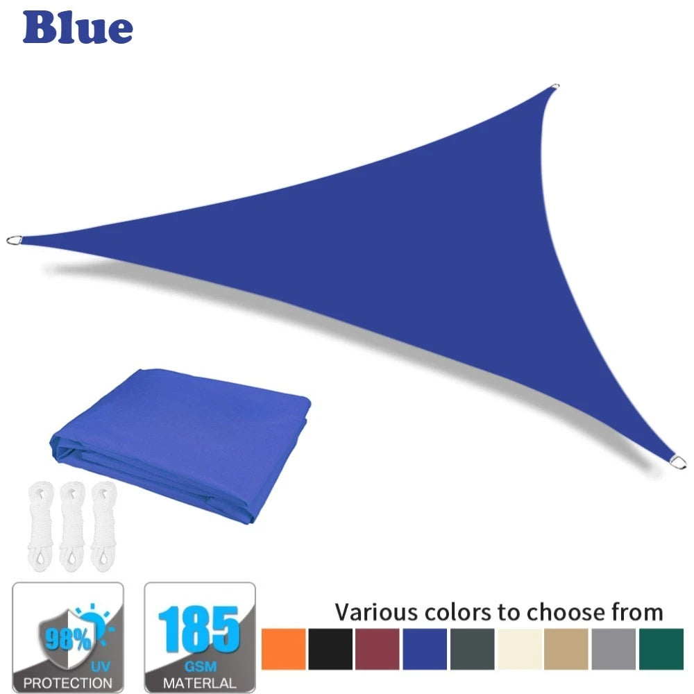 Waterproof Triangle Sun Shade Sail – 98% UV Block for Patio