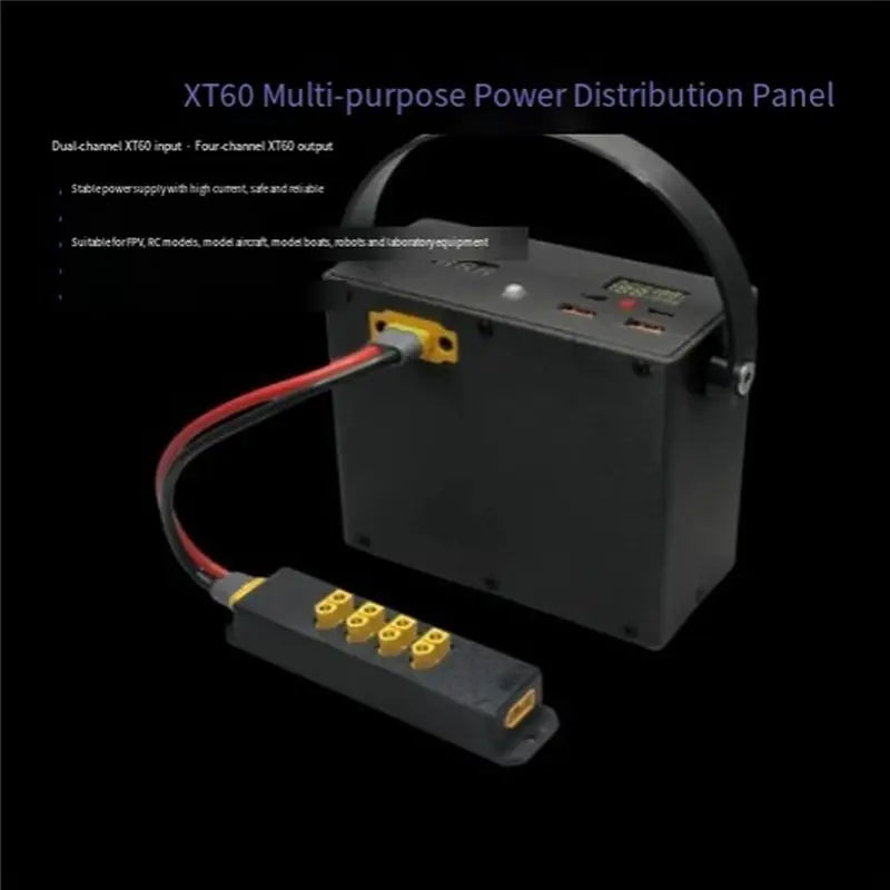 XT60 Power Distribution Board 2000W Dual-Input 4-Output RC PDB