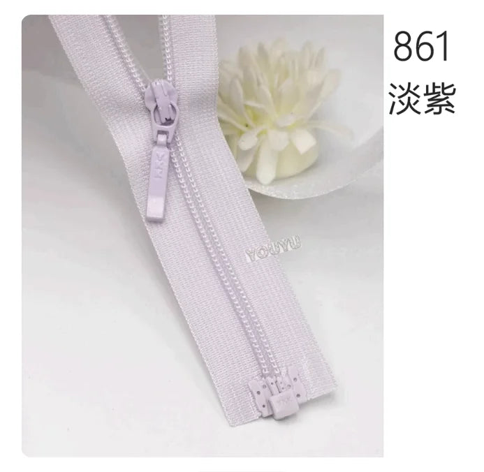 YKK3 Nylon Lace Edge Open-End Zipper 65cm – Self-Locking