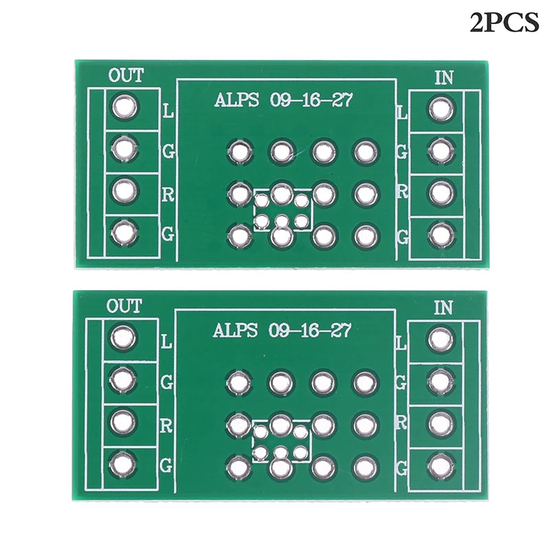 2PCS Potentiometer PCB Board for ALPS 09 16 27 Type Amplifier