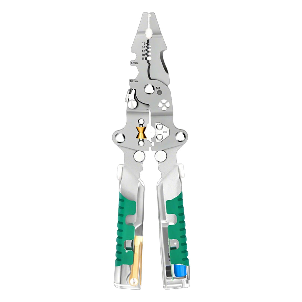 Multifunction Electrician Pliers – Wire Stripper, Crimper & Voltage Tester