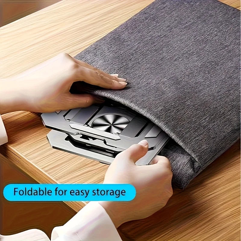 360° Rotating Metal Tablet Stand – Foldable Desktop Holder
